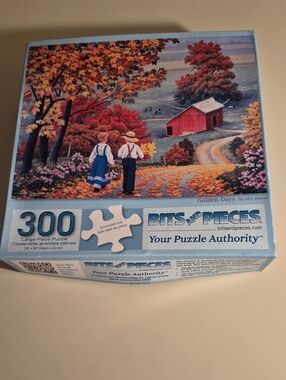 Bits and Pieces 300-Piece 'Golden Days' Jigsaw Puzzle - Blue Box Fair Condition